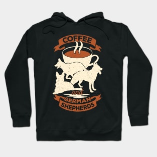 Coffee And German Shepherds Dog Lover Gift Hoodie